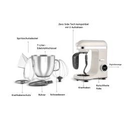 Karaca Mastermaid Chef Ultra D2000W Küchenmaschine mit Digitaldisplay Starlight 7L