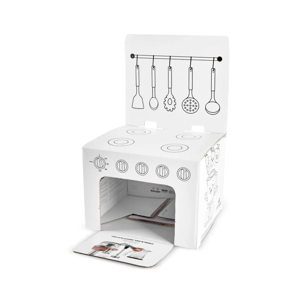 Karaca Mastermaid Küchenroboter aus Stahlglas, Langer Mixer 8 ın 1, 2500 W, Black Copper