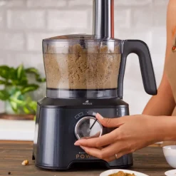 Karaca Mastermaid Power Max 11 in 1 Küchenroboter Glänzend Schwarz, 2500W