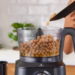 Karaca Mastermaid Power Max 11 in 1 Küchenroboter Glänzend Schwarz, 2500W