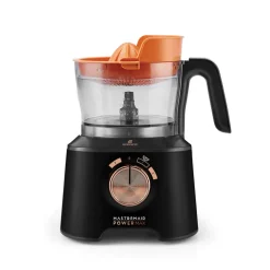 Karaca Mastermaid Power Max 11 in 1 Küchenroboter, Kupfer Schwarz Matt, 2500 W