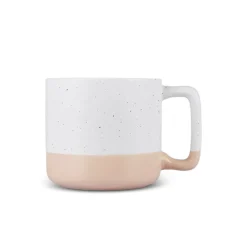 Karaca Maybel Tasse, Weiß Orange, 400 ml