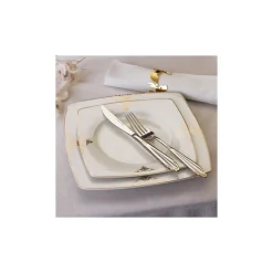 Karaca Melina Fine Cream Tafelservice- Set in für 12 Personen- 60-teilig