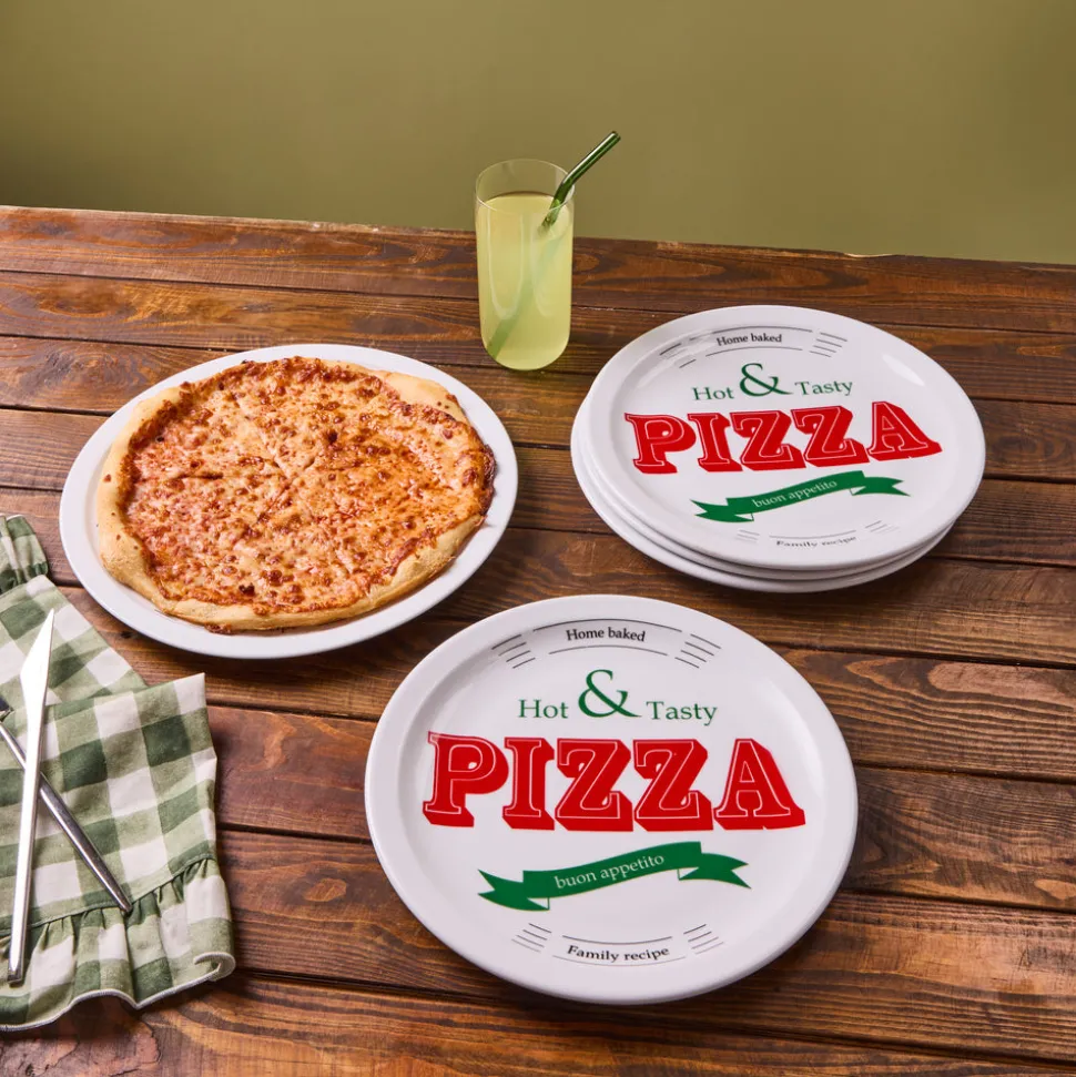 Karaca Milano 5 teiliges 4 Personen Pizza Set