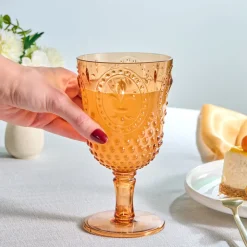 Karaca Moise Acryl Weinglas, 450 ml, Orange