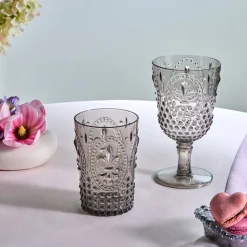 Karaca Moise Acryl Weinglas, 450 ml, Anthrazit