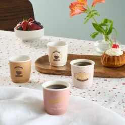 Karaca Monet Soft Espressotassen-Set, 4 Personen, 4-teilig, 90 ml