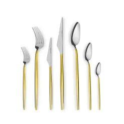 Karaca Moongate Gold 84-Teiliges 316 Premium Besteckset in Box