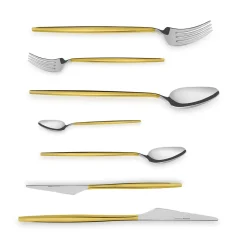 Karaca Moongate Gold 84-Teiliges 316 Premium Besteckset in Box