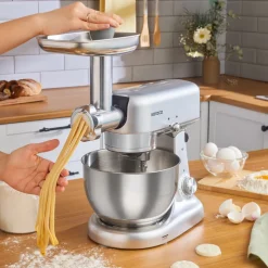 Karaca Multicast Plus Gießen Hackfleisch Mahlen / Wurst Wurst / Kibbeh / Cookie Apparat Teig Kneten Maschine Silber 5Lt