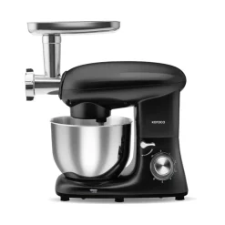 Karaca Multichef Standmixer Shiny Black Küchenchef 1900 W 5,5 l (mit Hackfleisch-/Sucuk-Wurst-/Fleischklößchenaufsatz)