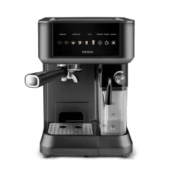 Karaca MyCaffe Barista S10 Automatische Espresso-, Latte- und Cappuccino-Maschine mit integriertem Milchbehälter – Matte Black