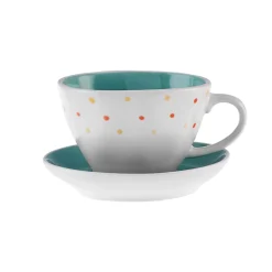 Karaca Nabi für 6 Personen Frühstücksset und Servierschalen, 26 Teilig, New Generation Bone