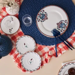 Karaca Nakkaş Dessert-Set für 6 Personen, 18 teilig