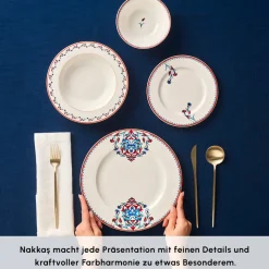 Karaca Nakkaş Porzellan-Geschirrset für 6 Personen, 24 teilig
