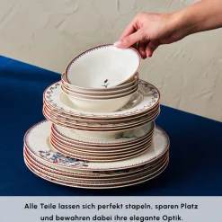 Karaca Nakkaş Porzellan-Geschirrset für 6 Personen, 24 teilig