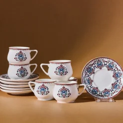 Karaca Nakkaş 12-teiliges Espressotassen-Set für 6 Personen