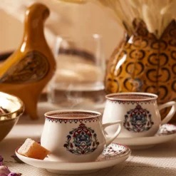 Karaca Nakkaş 12-teiliges Espressotassen-Set für 6 Personen