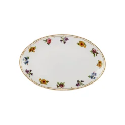 Karaca Natty 6 Personen Frühstücksset und Servierschalen, 26 Teilig, New Generation Bone