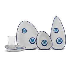 Karaca Nazar 24-teiliges Frühstücks-/Servier-Set für 6 Personen