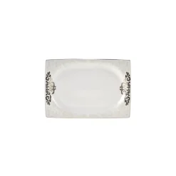 Karaca Nazende Cream 60-teiliges Tafelservice für 12 Personen Eckig