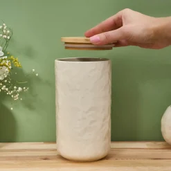 Karaca Nebula Vorratsdose, 18 cm, Beige