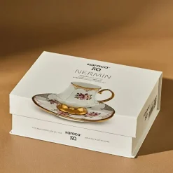 Karaca Nermin 2-teiliges Kaffeetassenset für 2 Personen, 85 ml