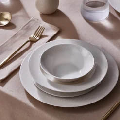 Karaca New Dome Tafelservice für 6 Personen, 24-teilig, Weiß