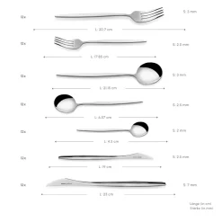 Karaca New Porto 12-Personen 84-Teiliges Besteckset