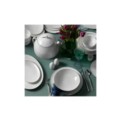 Karaca New Shawl Cream Platin (Platin) 60-teiliges Tafelservice für 12 Personen