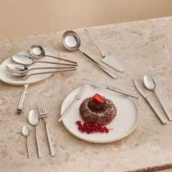 Karaca Nil Elegance Besteckset für 12 Personen, 91 Teilig , Silber