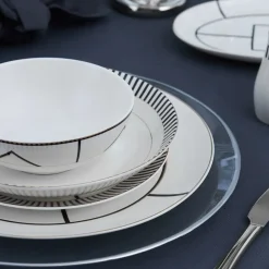 Karaca Noir 56-teiliges Geschirrset für 12 Personen