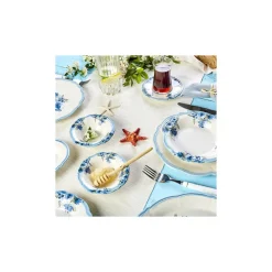 Karaca Nostalgia für 6 Personen Frühstücksset und Servierschalen, 26 Teilig