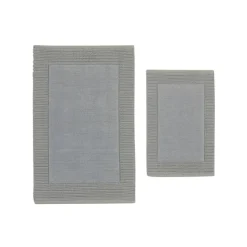 Karaca Odetta Badvorleger-Set, 60 × 90 cm + 40 × 60 cm, Grau