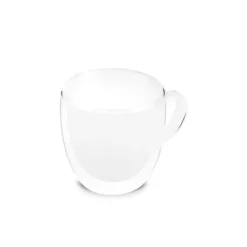 Karaca Olivier 6-teiliges doppelwandiges Espresso- und türkisches Kaffeetassen-Set für 6 Personen, 80 ml, klar