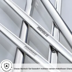 Karaca Orion Silver 60-teiliges Besteckset für 12 Personen