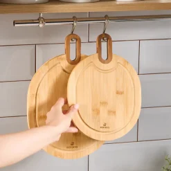 Karaca Ovelcut 2-teiliges Bambus-Schneidebrett-Set, Holz