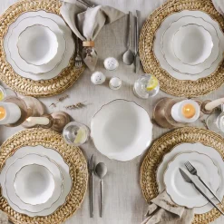 Karaca Pablo New Generation Bone Dinner Set für 12 Personen Gold 59 Teiliges
