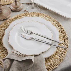 Karaca Pablo New Generation Bone Dinner Set für 12 Personen Gold 59 Teiliges