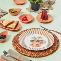 Karaca Pajaro 26-teiliges Frühstücksset und Servierschalen für 6 Personen