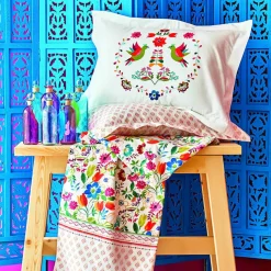 Karaca Parlin Bettwäsche-Set aus 100 % türkischer Baumwolle, Doppelbett, Fuchsia