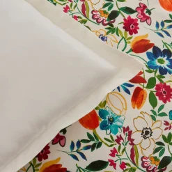 Karaca Parlin Renforcé Bettwäsche-Set, Einzelbett, Fuchsia