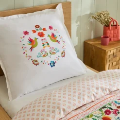 Karaca Parlin Renforcé Bettwäsche-Set, Einzelbett, Fuchsia