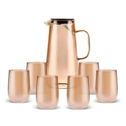Karaca Parma Wasser Set, 7 Teilig, Amber