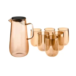 Karaca Parma Wasser Set, 7 Teilig, Amber