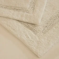 Karaca Pauline Badvorleger-Set, 60 × 90 cm + 40 × 60 cm, Offwhite