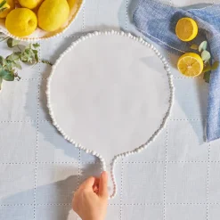 Karaca Perla Melamin Runder Käseteller 42 cm Weiß