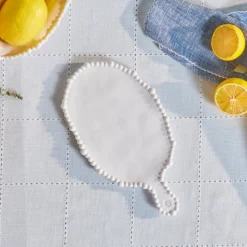 Karaca Perla Melamin-Servierplatte, 28 cm, Weiß