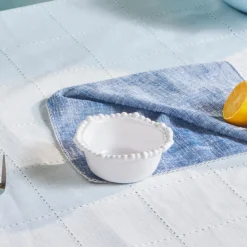 Karaca Perla Melamin-Snackschale, 13 cm, Weiß