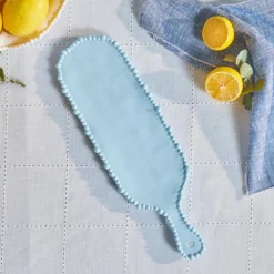 Karaca Perla Servierplatte aus Melamin, 43 cm, Hellblau